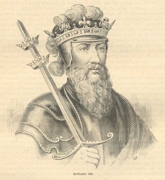 Edward III depicted in Cassell's History of England (1902)